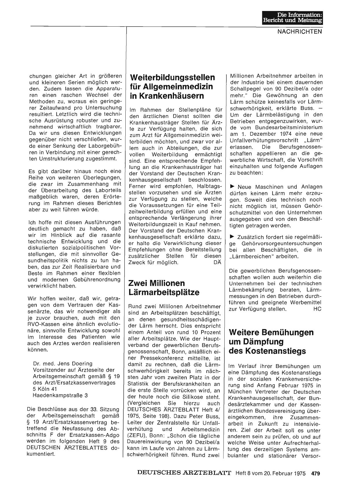 Vorschauseite 1: Weiterbildungsstellen für Allgemeinmedizin in Krankenhäusern