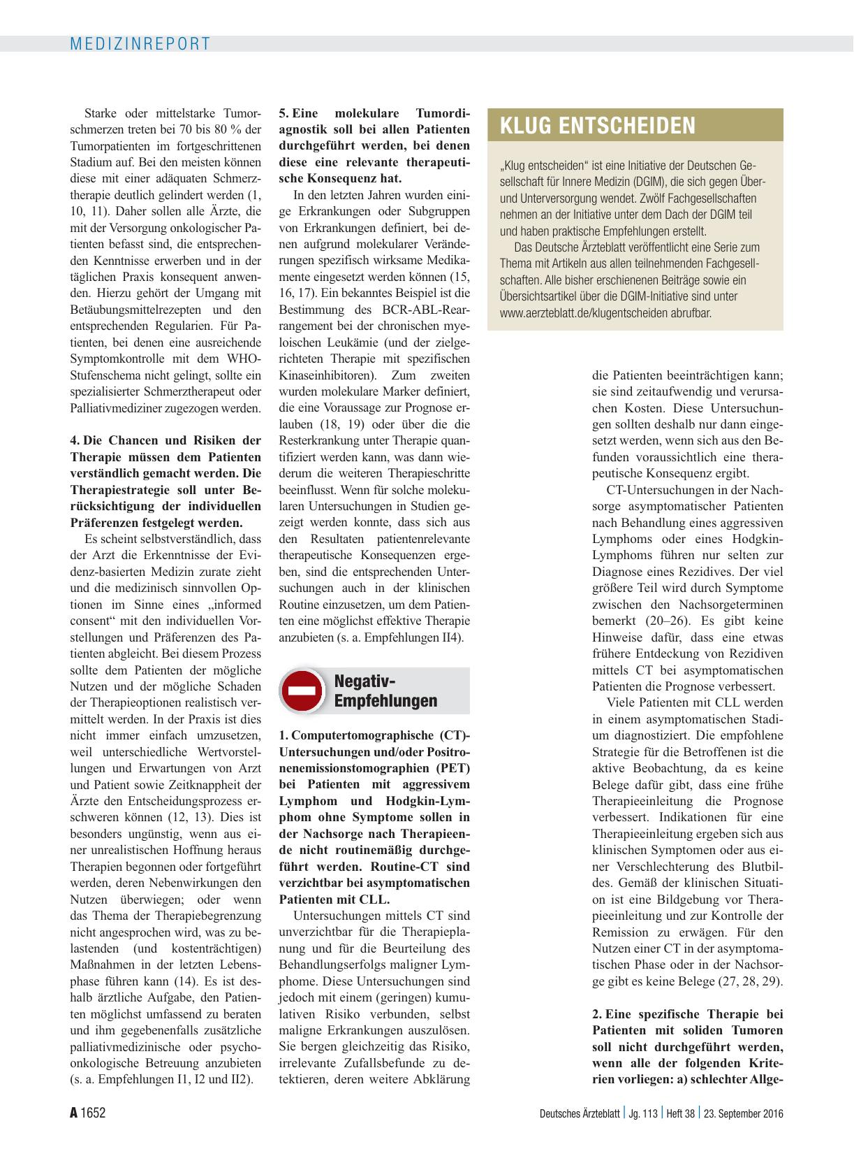Vorschauseite 2: Klug entscheiden: . . . in der Hämatologie und Medizinischen Onkologie