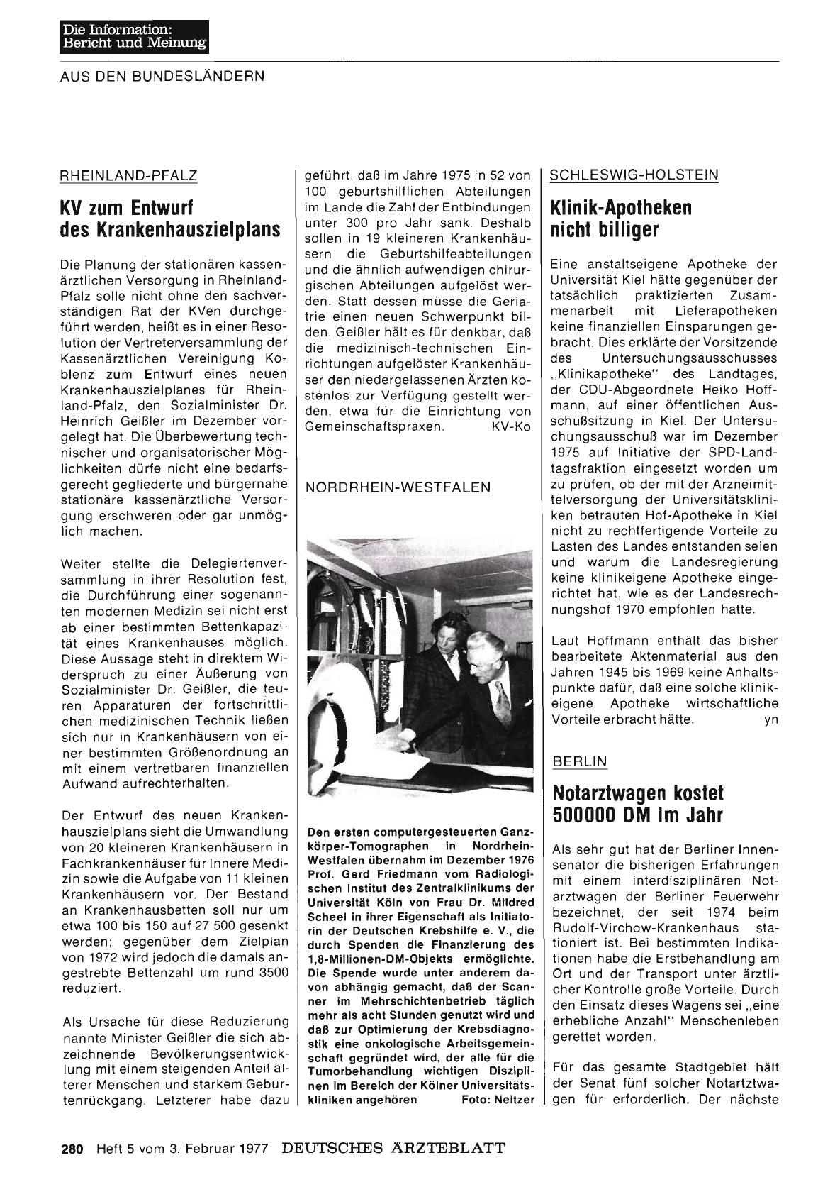 Vorschauseite 1: Rheinland-Pfalz: KV zum Entwurf des Krankenhauszielplans