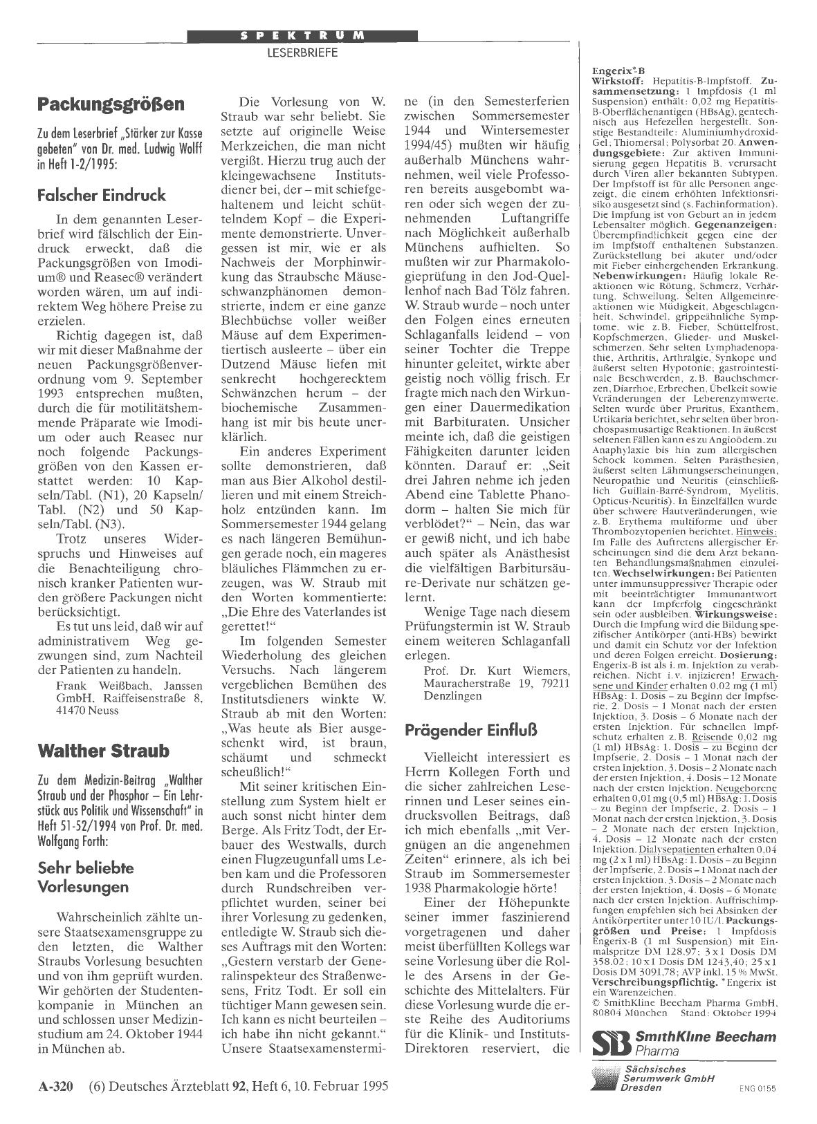 Vorschauseite 1: Walther Straub: Prägender Einfluß