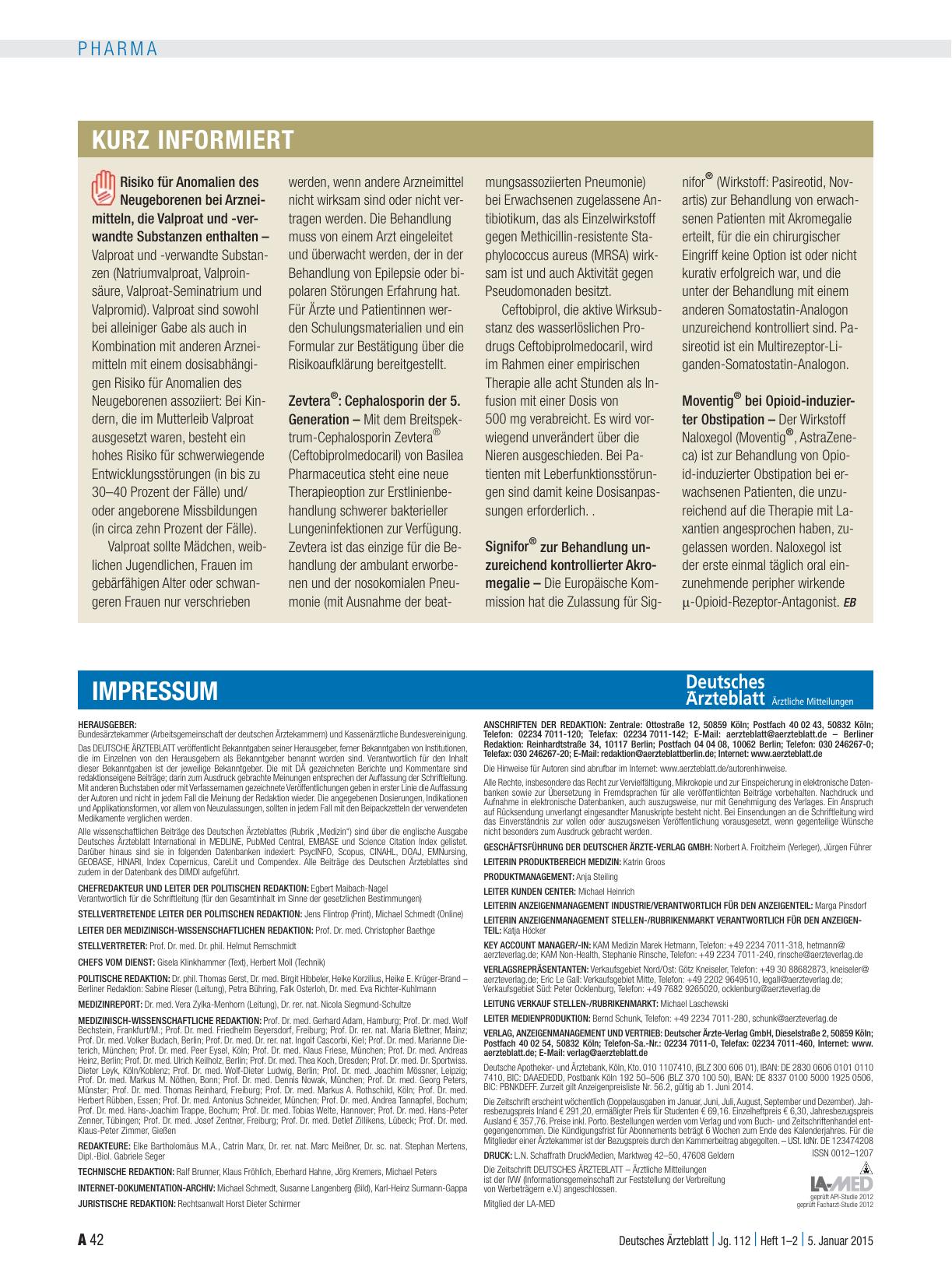Vorschauseite 1: Kurz informiert
