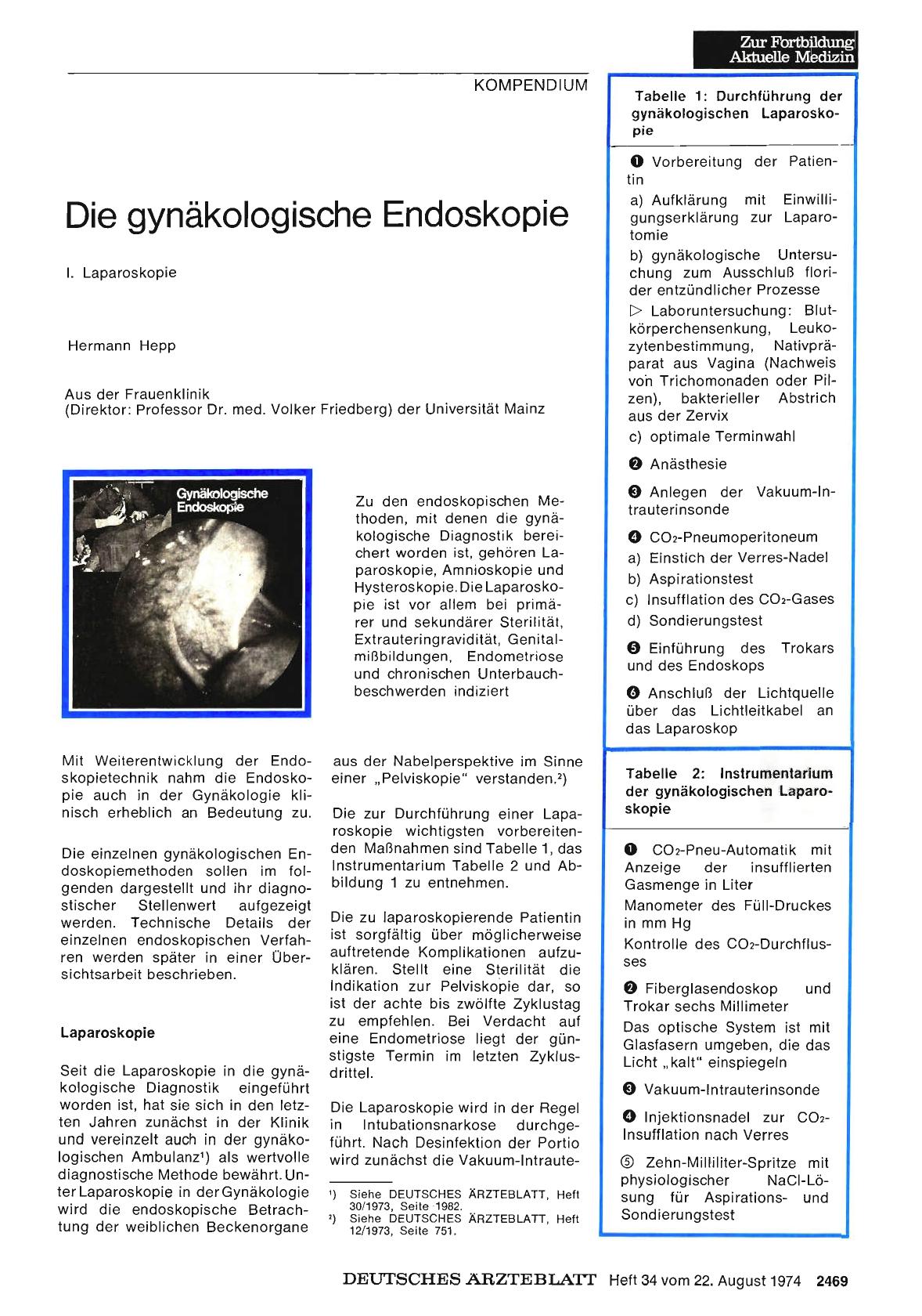 Vorschauseite 1: Die gynäkologische Endoskopie