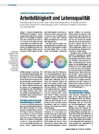 Vorschauseite 1: Chronisch-entzündliche Darmerkrankungen: Arbeitsfähigkeit und Lebensqualität