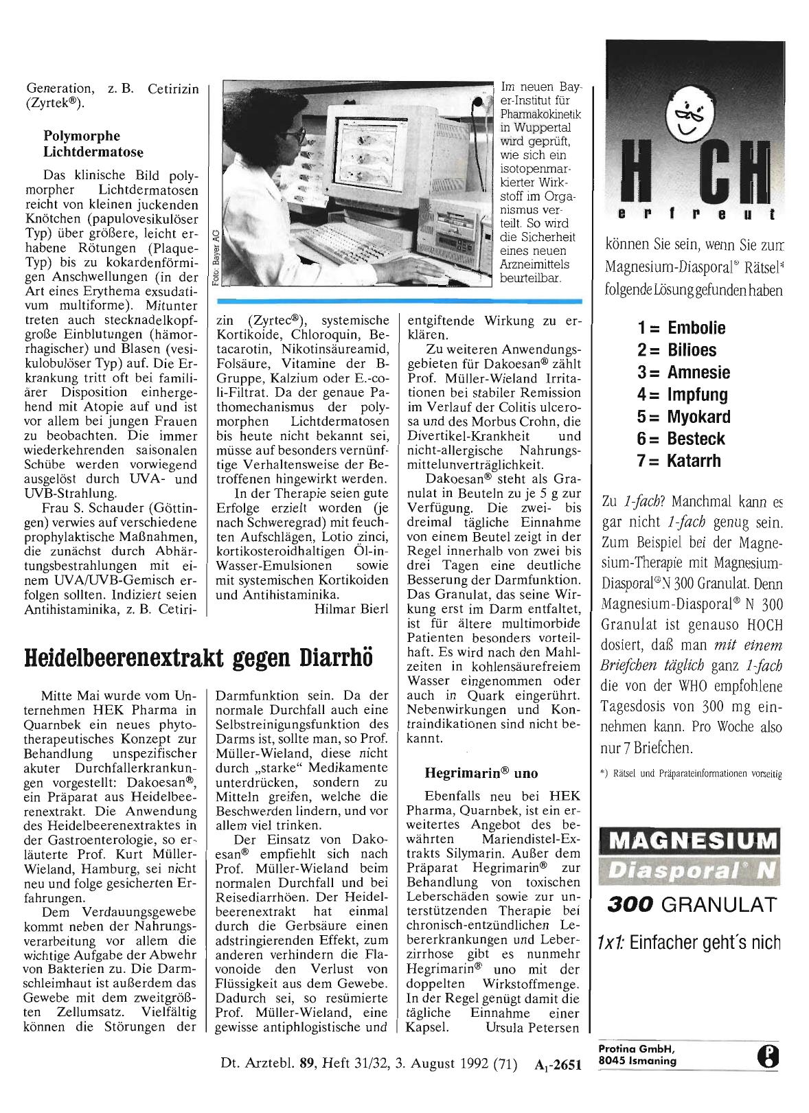 Vorschauseite 1: Heidelbeerenextrakt gegen Diarrhö