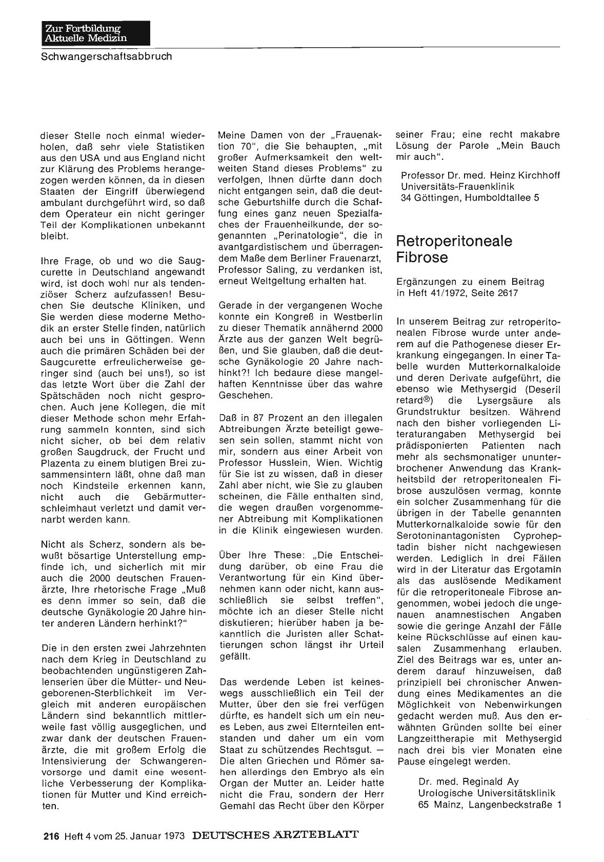 Vorschauseite 1: Retroperitoneale Fibrose