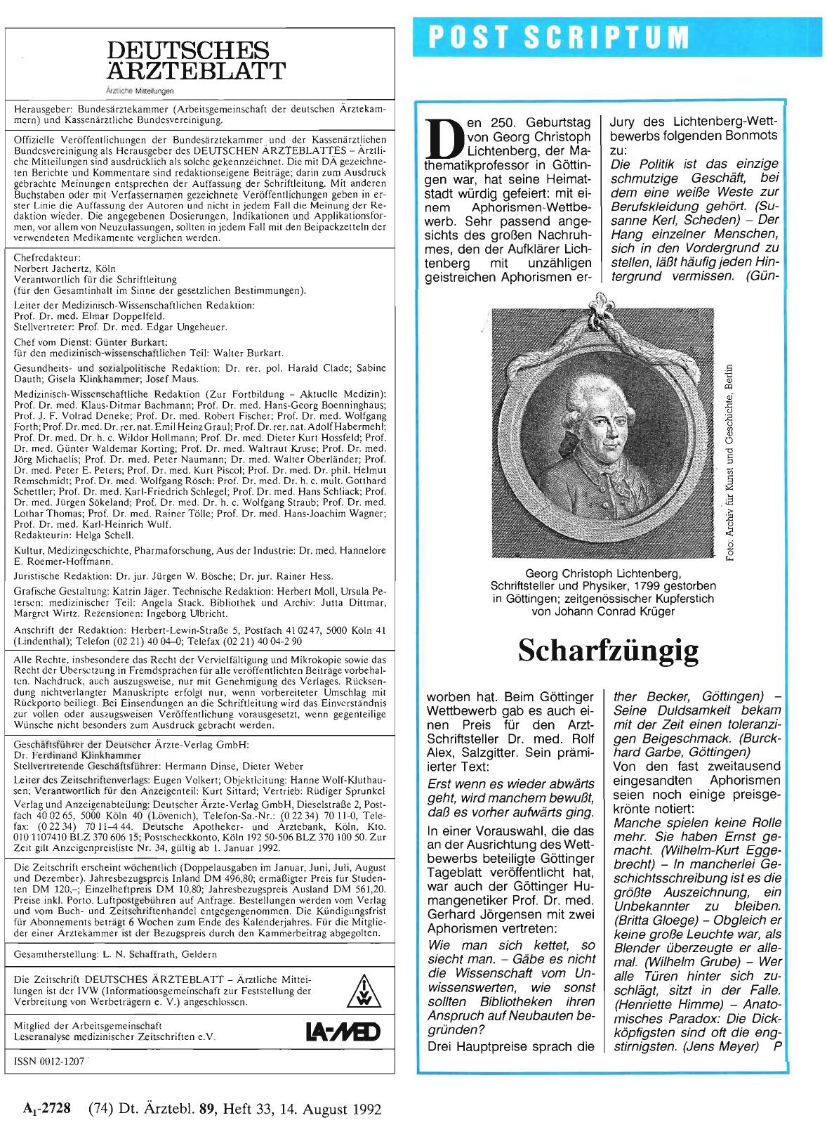 Vorschauseite 1: Scharfzüngig