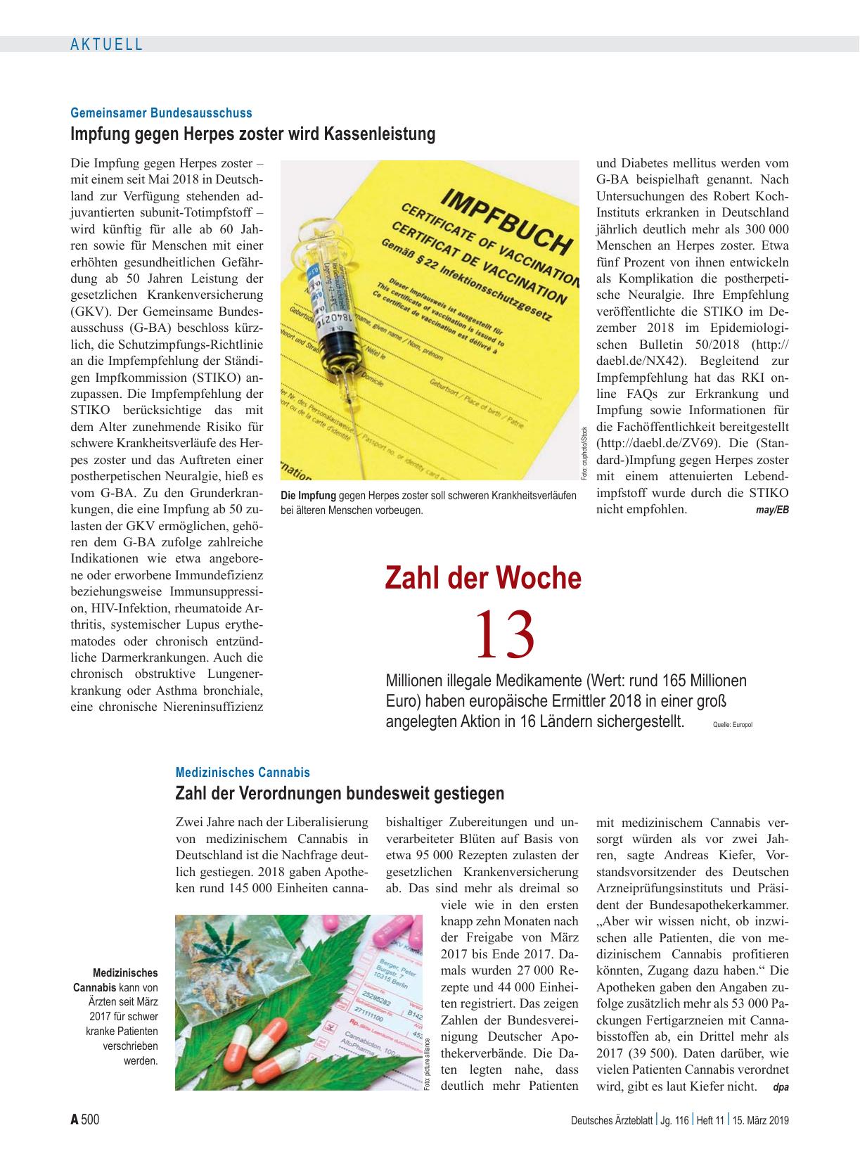 Vorschauseite 1: Zahl der Woche 13