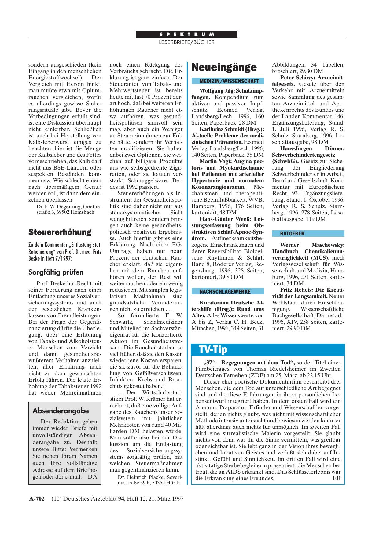 Vorschauseite 1: Steuererhöhung: Sorgfältig prüfen