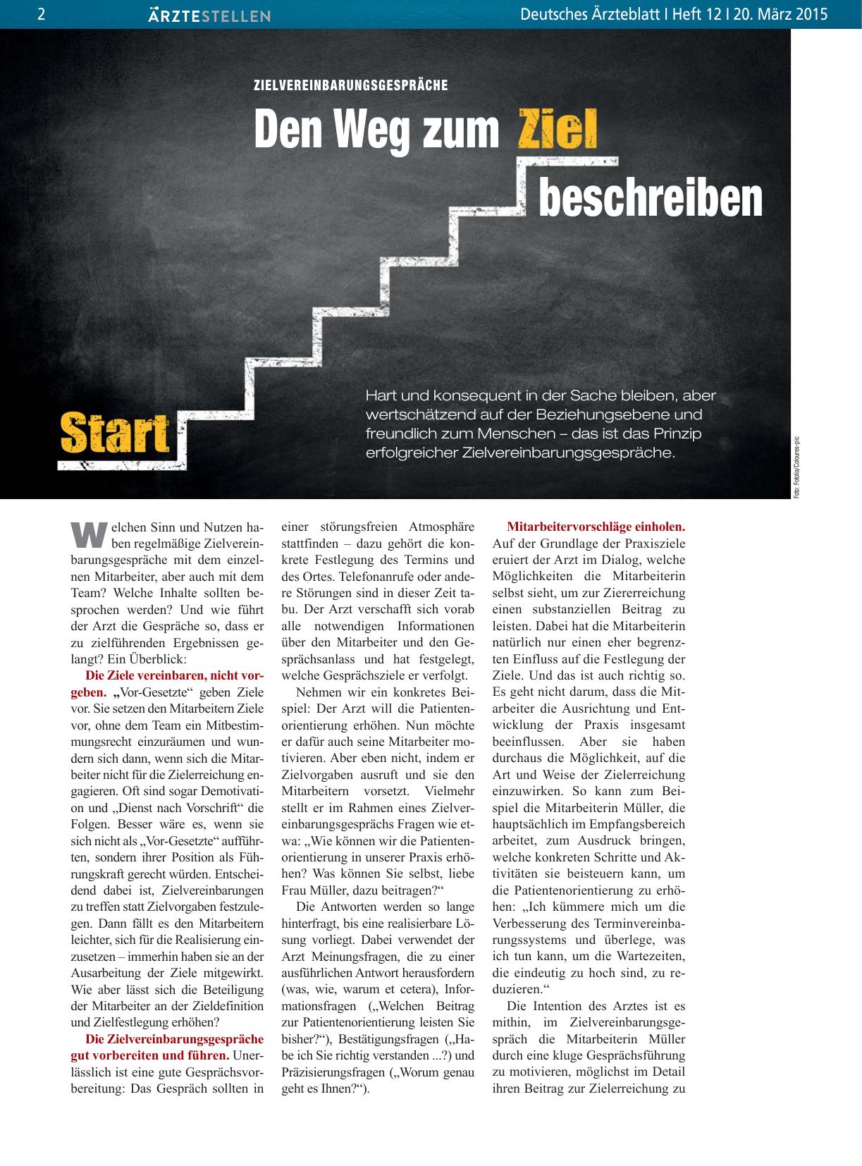 Vorschauseite 1: Zielvereinbarungsgespräche: Den Weg zum beschreiben