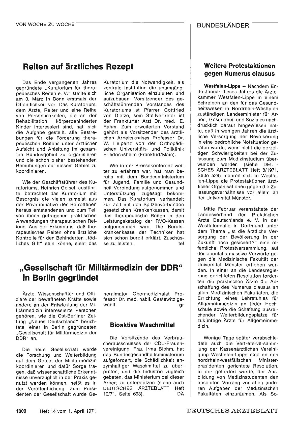 Vorschauseite 1: Reiten auf ärztliches Rezept