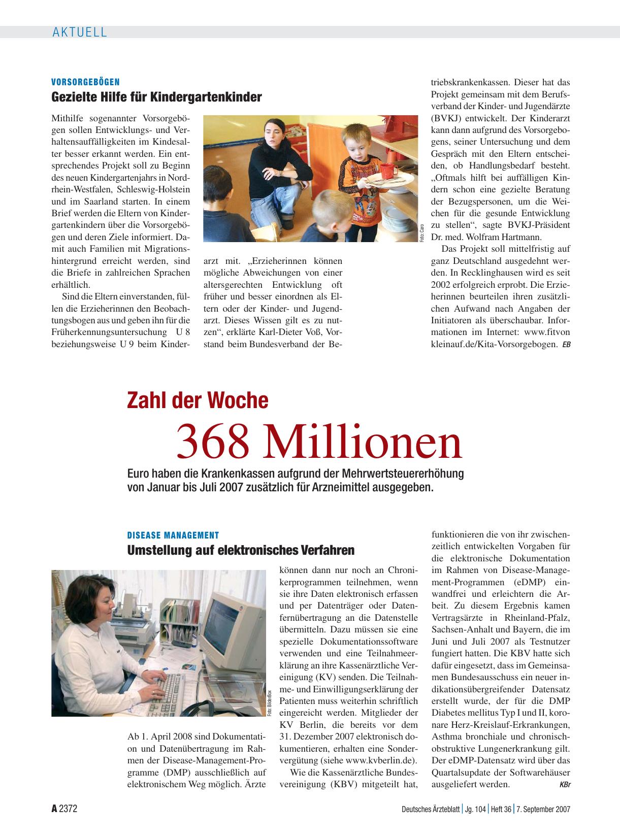 Vorschauseite 1: Zahl der Woche