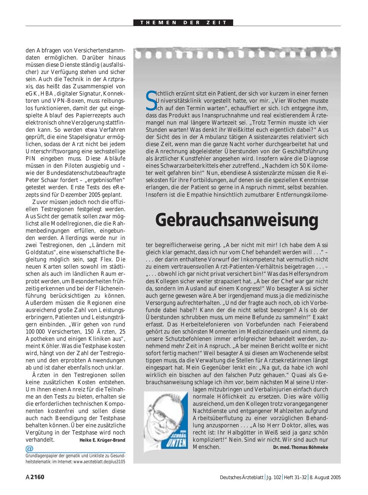 Vorschauseite 1: Gebrauchsanweisung