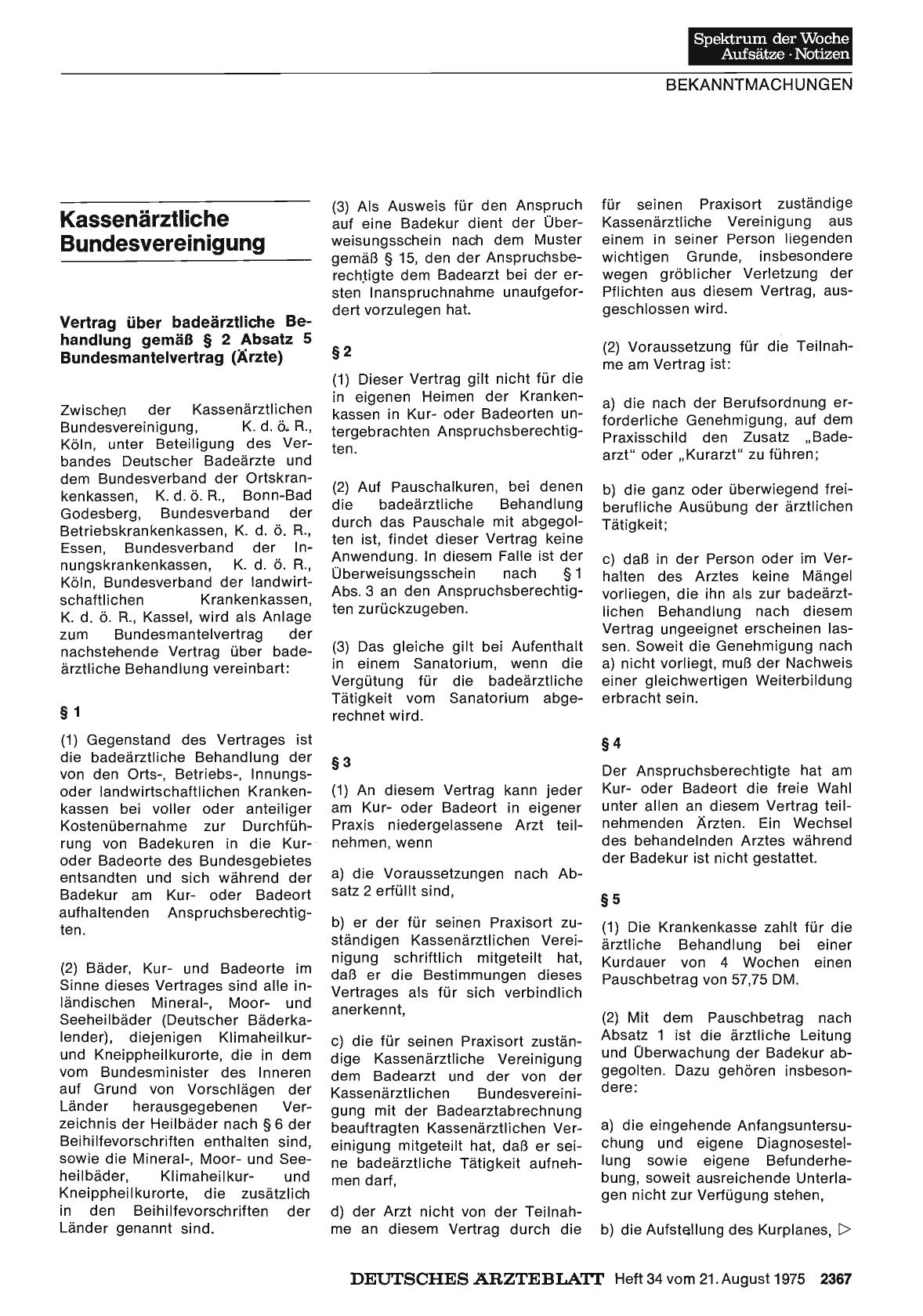Vorschauseite 1: Kassenärztliche Bundesvereinigung