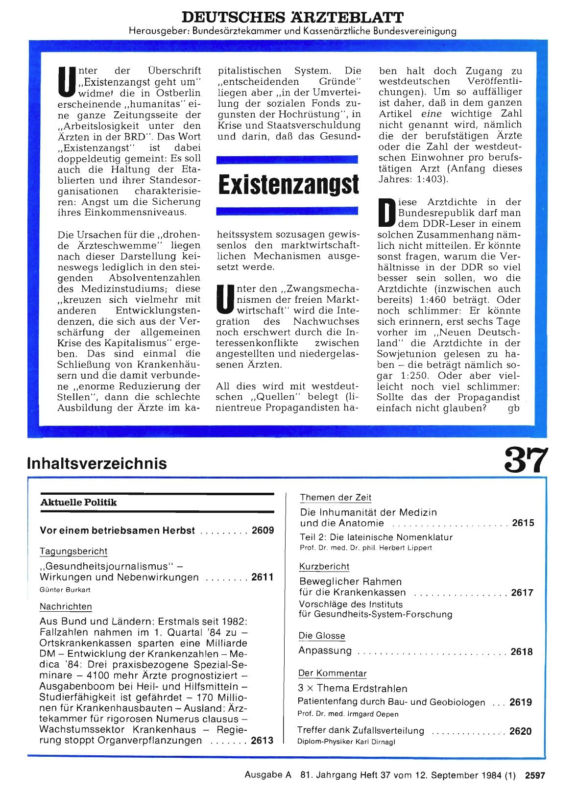 Vorschauseite 1: Existenzangst