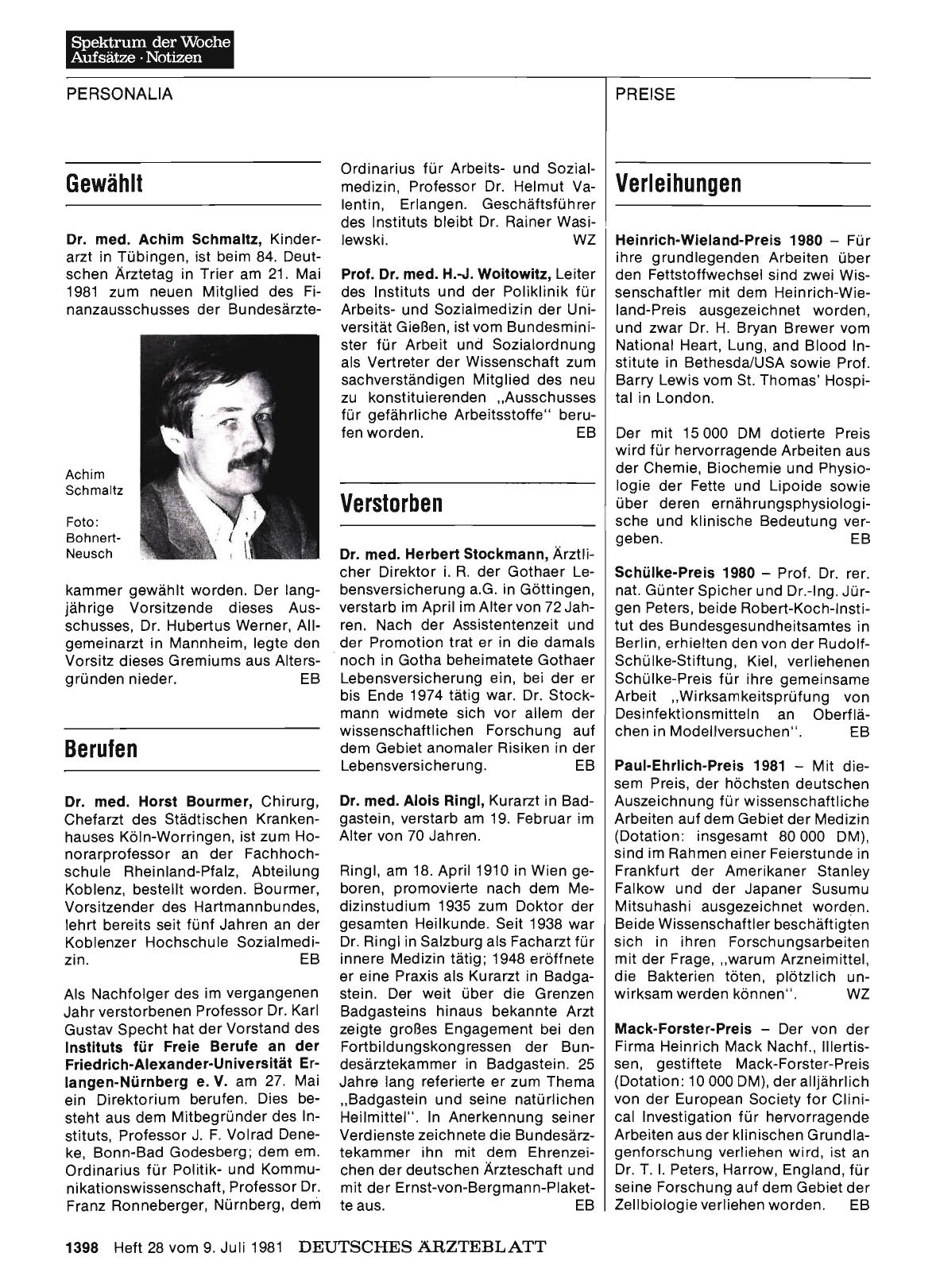 Vorschauseite 1: Verstorben