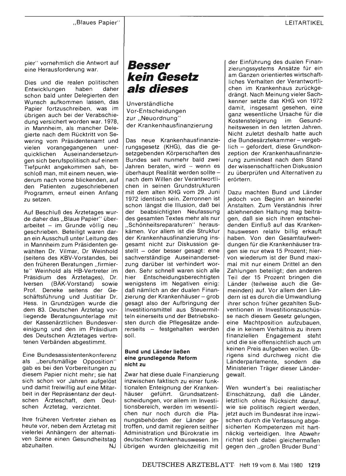 Vorschauseite 1: Besser kein Gesetz als dieses