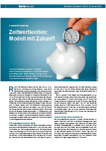 Vorschauseite 1: Fachkräftemangel: Zeitwertkonten – Modell mit Zukunft