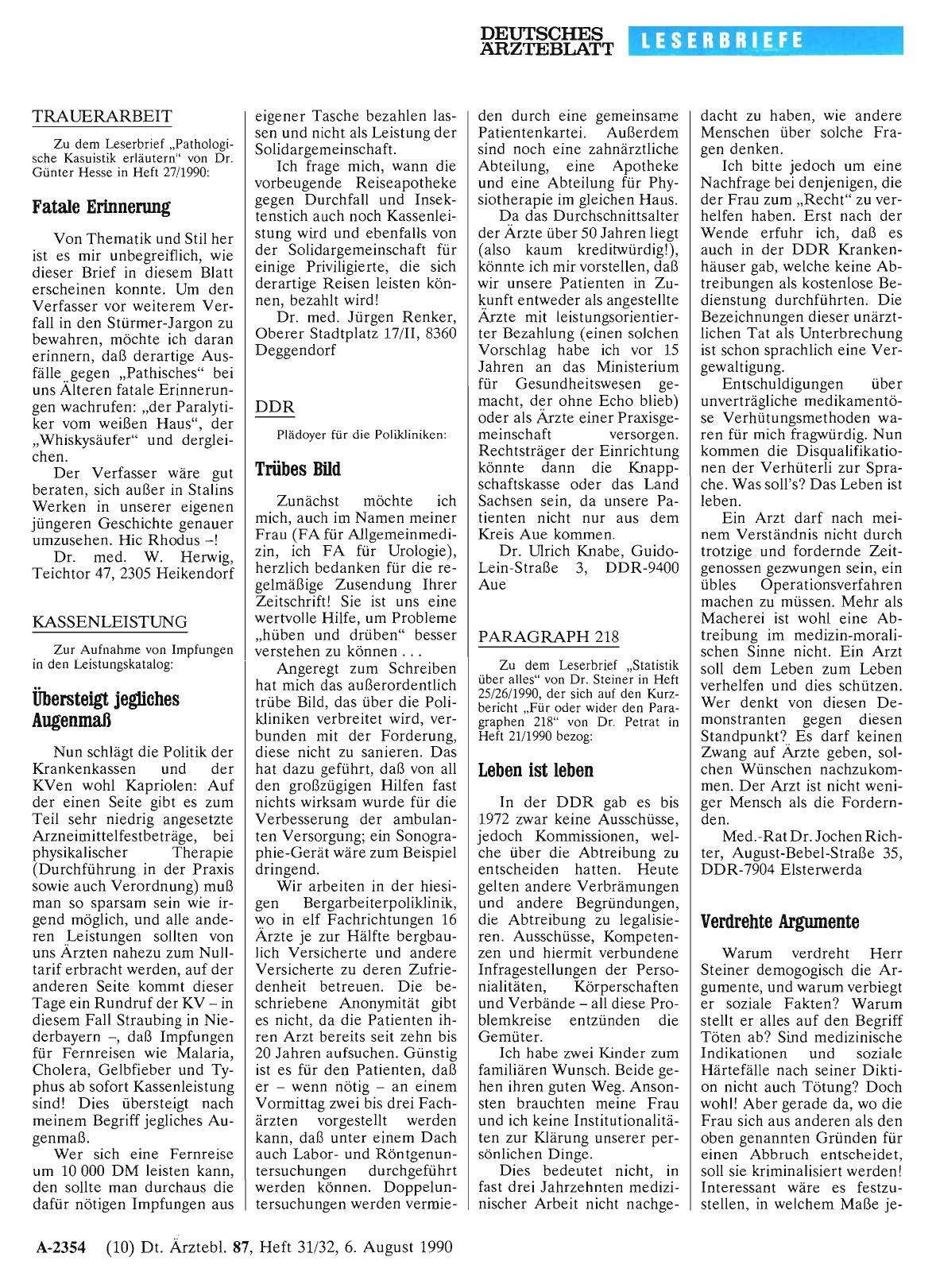 Vorschauseite 1: PARAGRAPH 218: Verdrehte Argumente