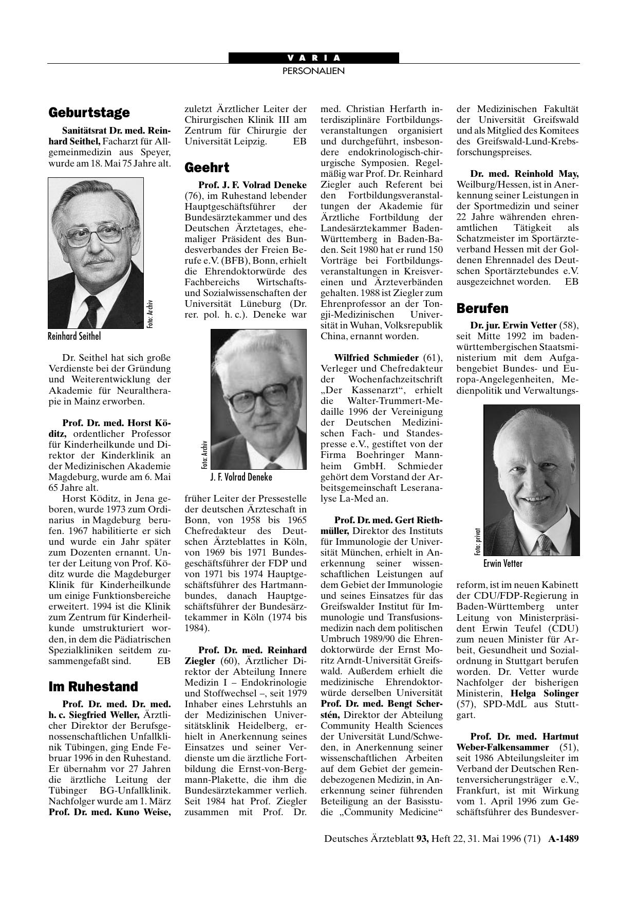 Vorschauseite 1: Geehrt