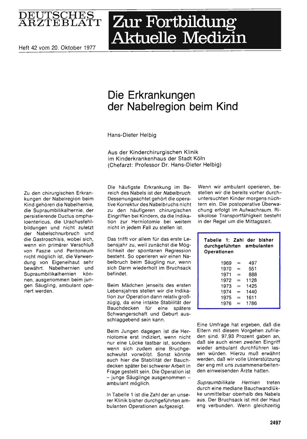 Vorschauseite 1: Die Erkrankungen der Nabelregion beim Kind