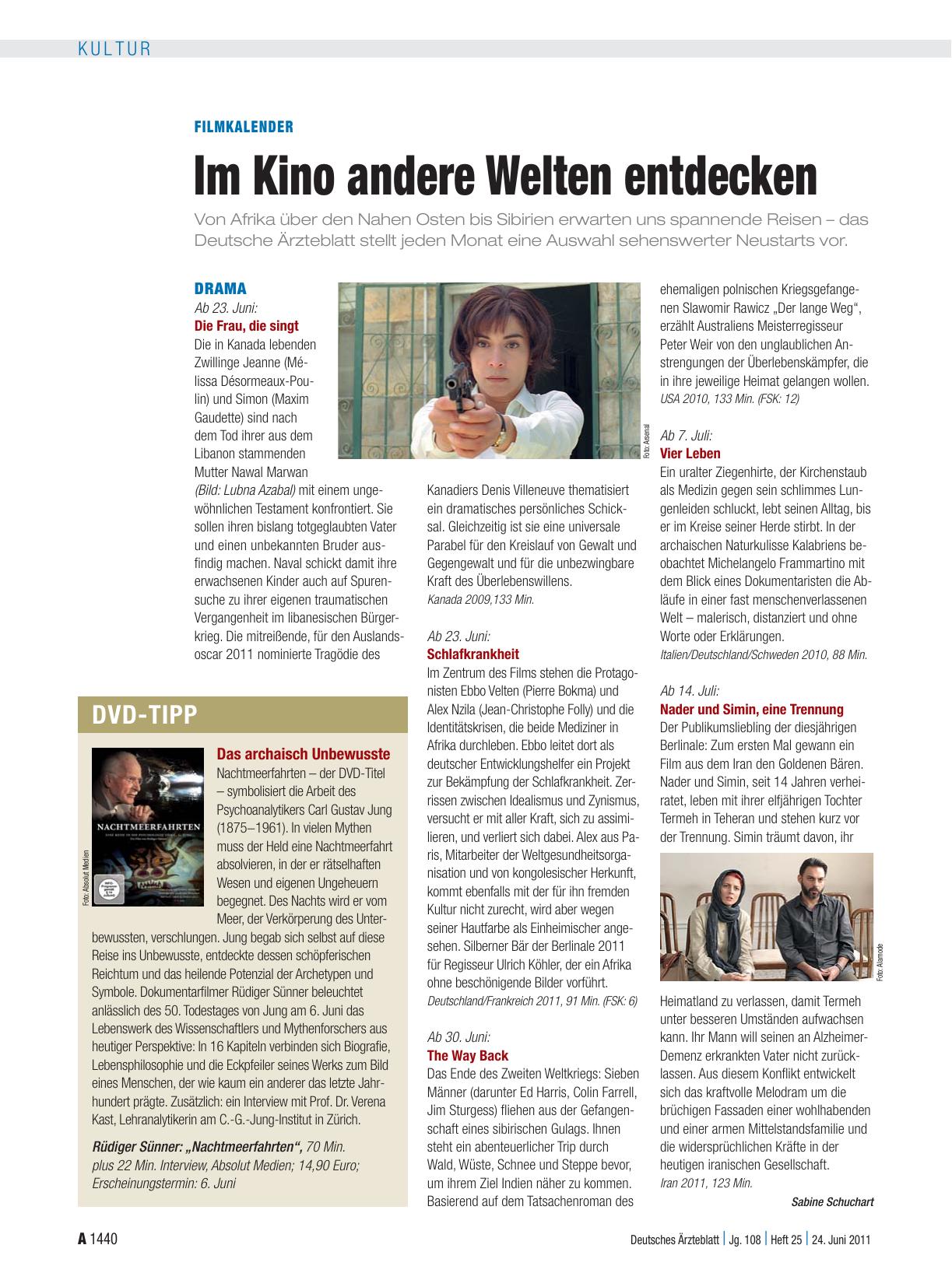Vorschauseite 1: Filmkalender: Im Kino andere Welten entdecken