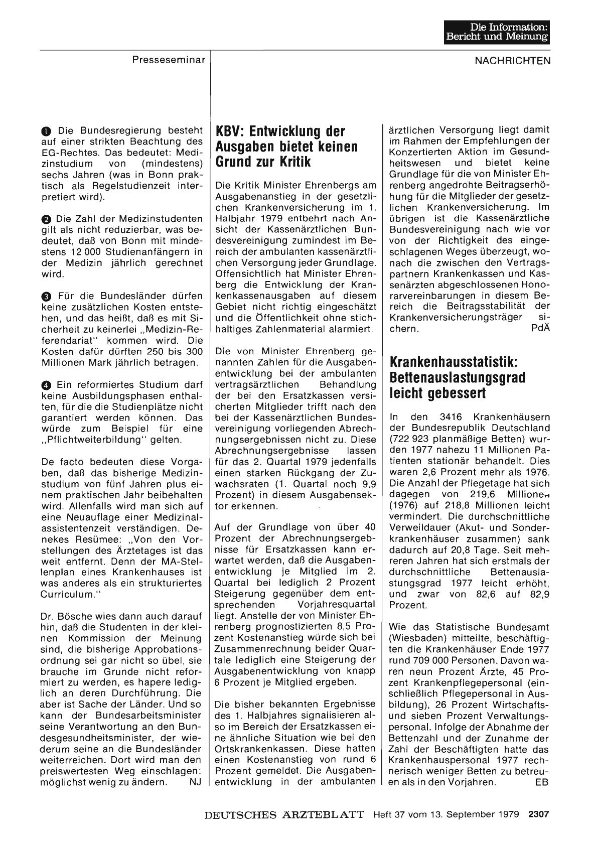 Vorschauseite 1: KBV: Entwicklung der Ausgaben bietet keinen Grund zur Kritik