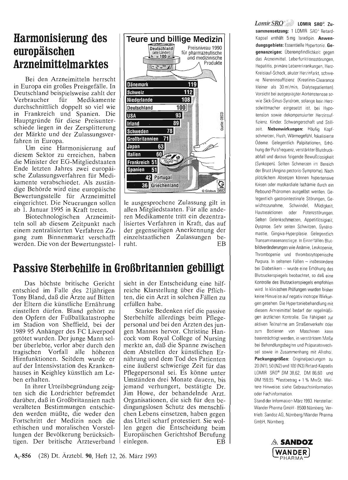 Vorschauseite 1: Harmonisierung des europäischen Arzneimittelmarktes