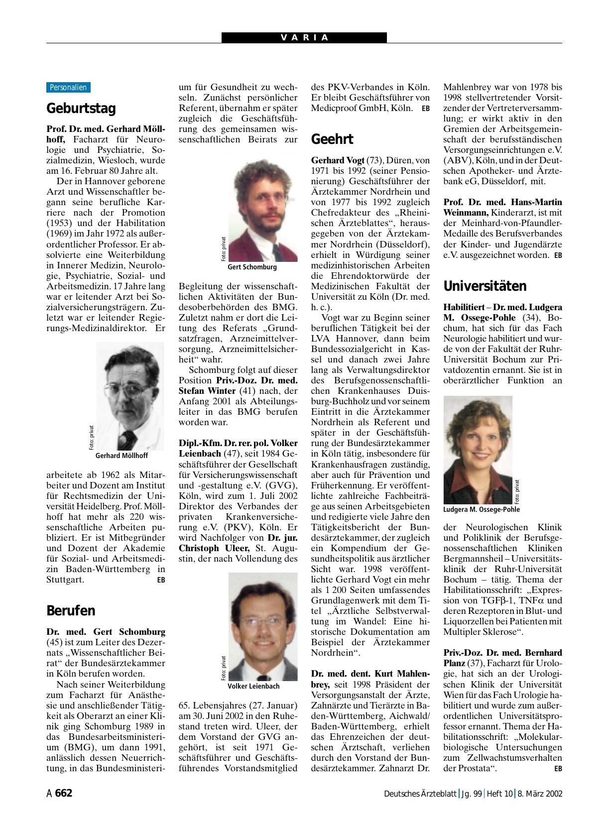 Vorschauseite 1: Berufen
