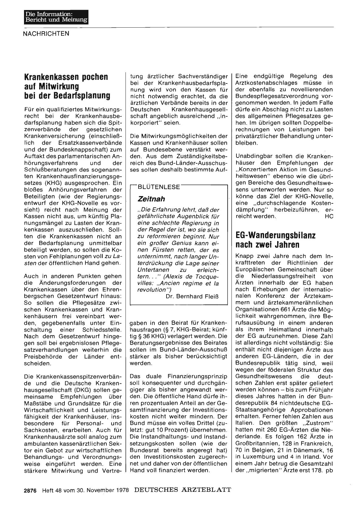 Vorschauseite 1: BLÜTENLESE: Zeitnah