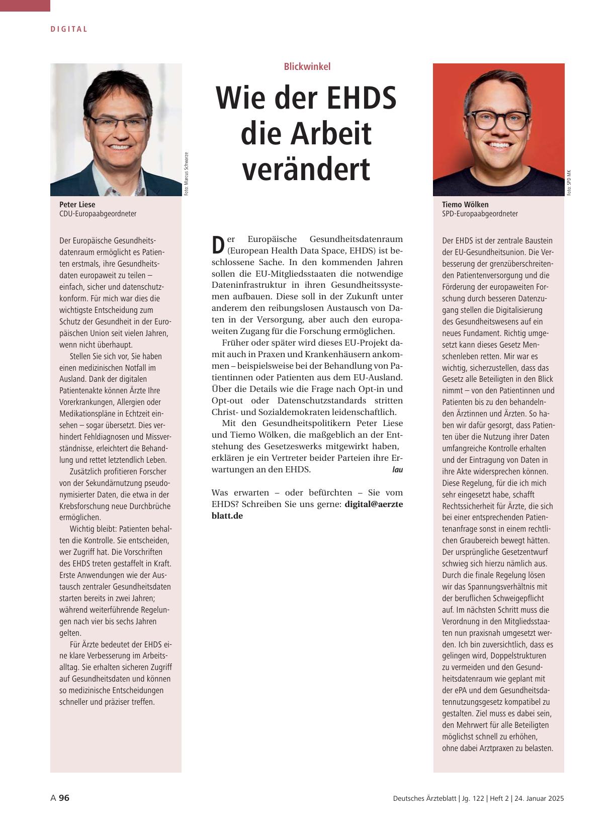 Vorschauseite 1: Blickwinkel: Wie der EHS die Arbeit verändert