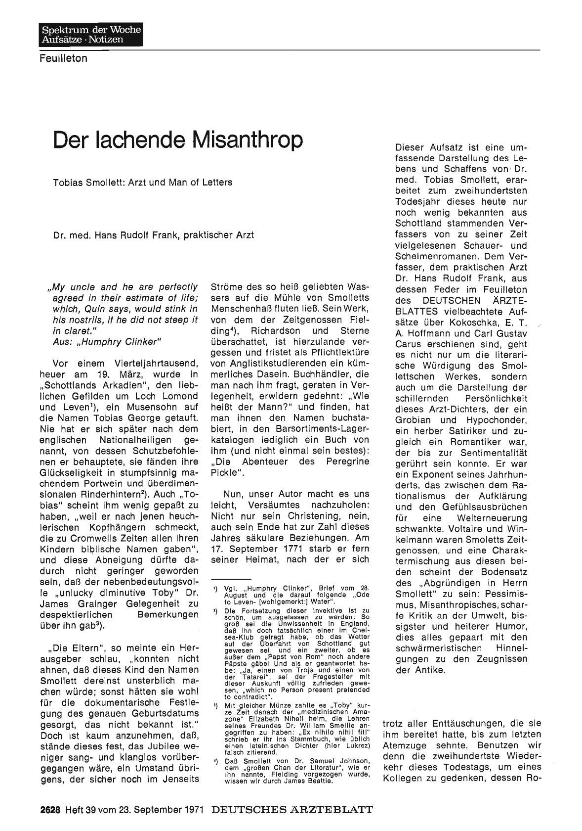 Vorschauseite 1: Der lachende Misanthrop