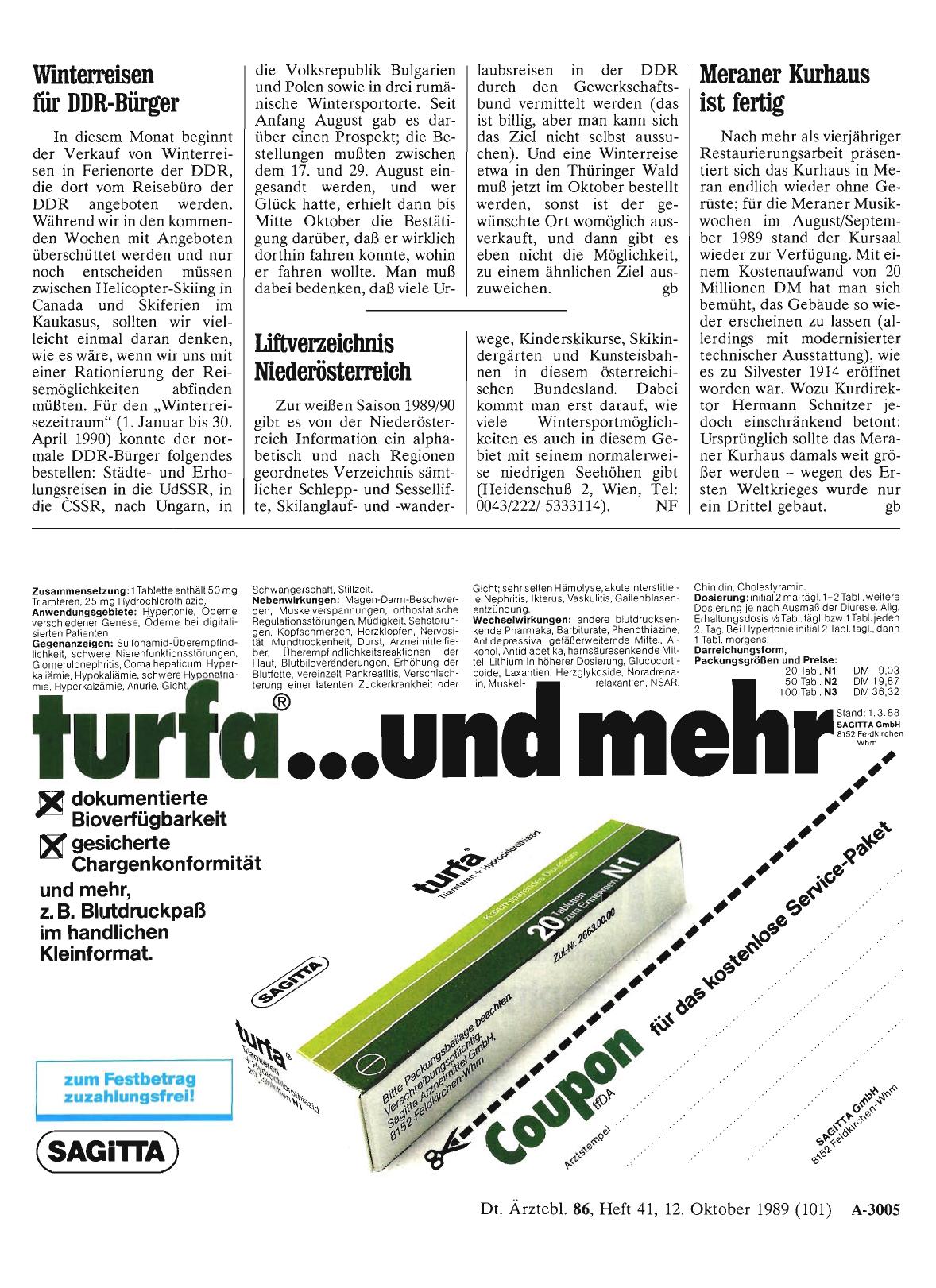Vorschauseite 1: Winterreisen für DDR-Bürger