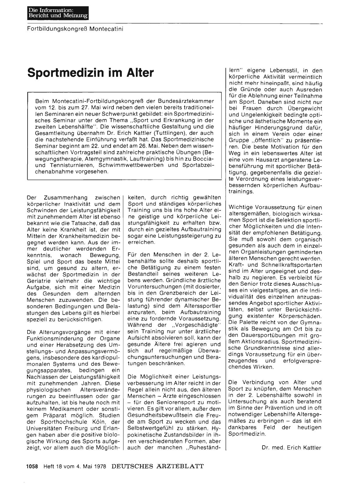 Vorschauseite 1: Sportmedizin im Alter