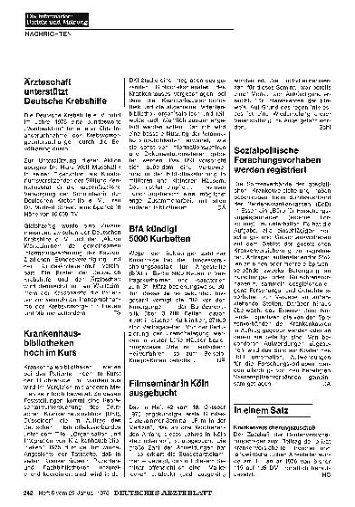 Vorschauseite 1: BfA kündigt 5000 Kurbetten