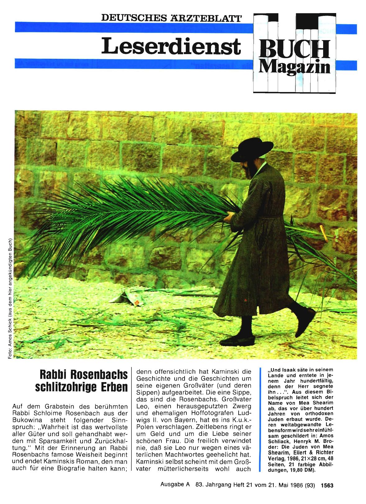 Vorschauseite 1: Rabbi Rosenbachs schlitzohrige Erben