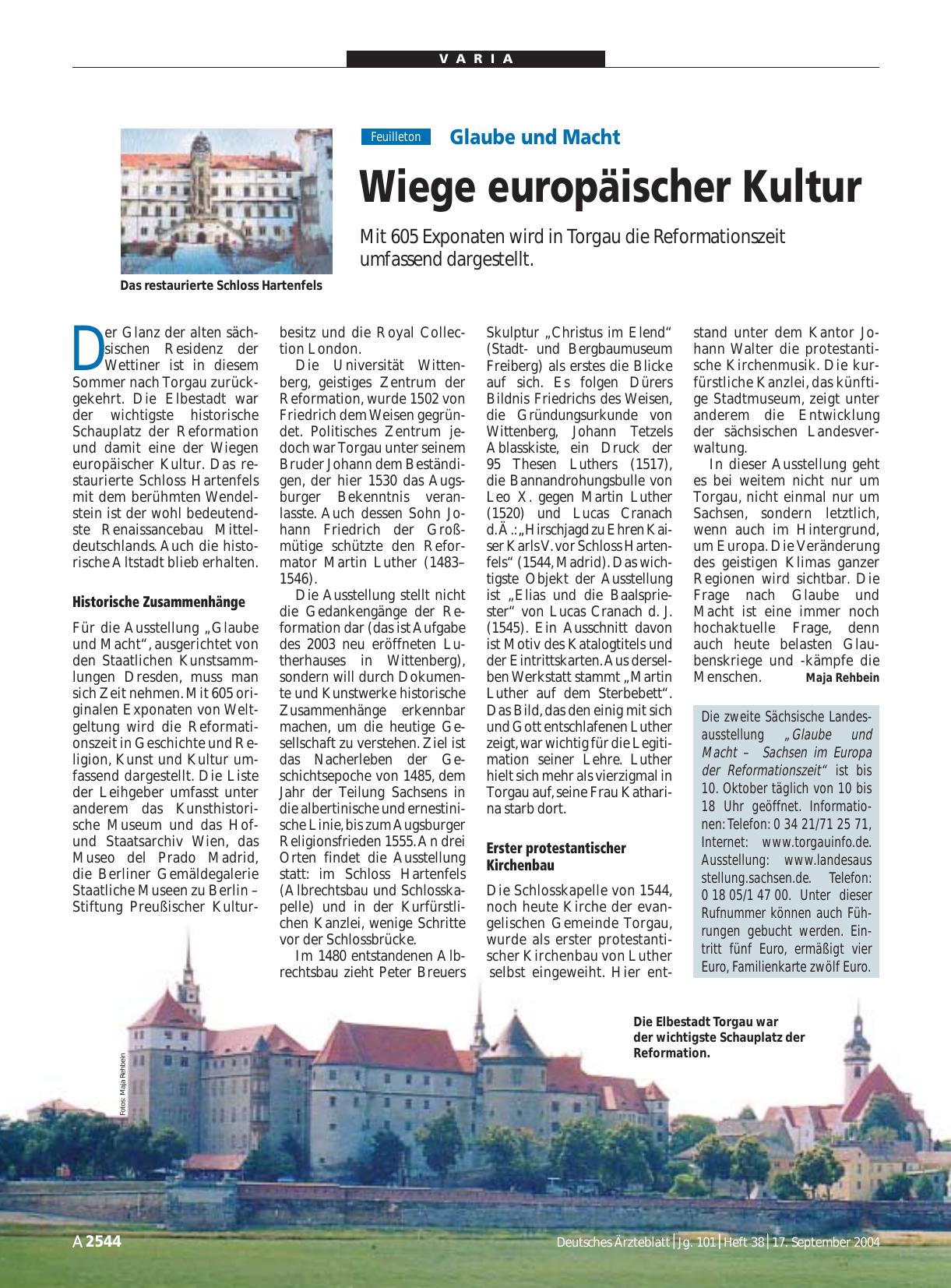 Vorschauseite 1: Glaube und Macht: Wiege europäischer Kultur