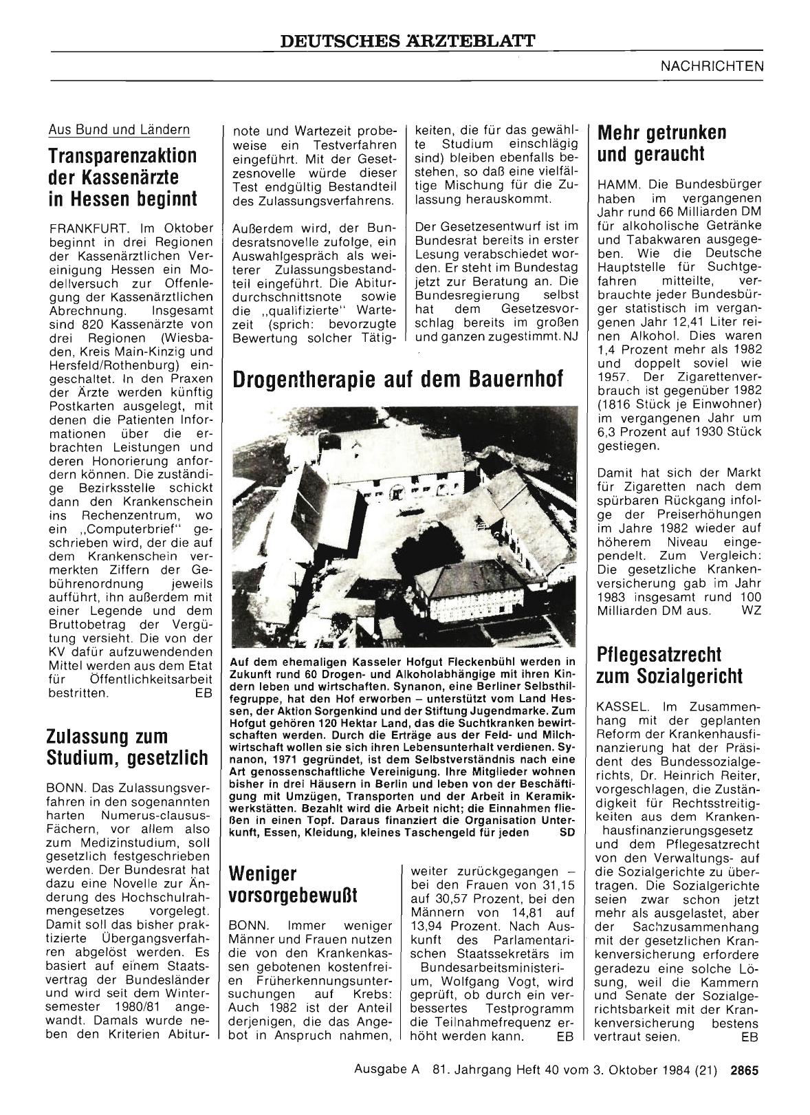 Vorschauseite 1: Zulassung zum Studium, gesetzlich