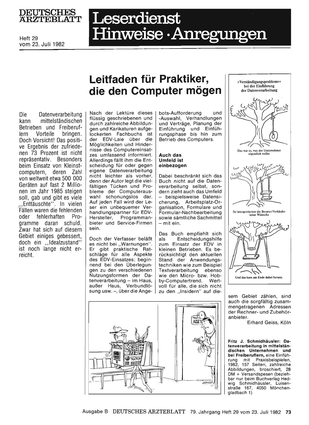 Vorschauseite 1: Leitfaden für Praktiker, die den Computer mögen