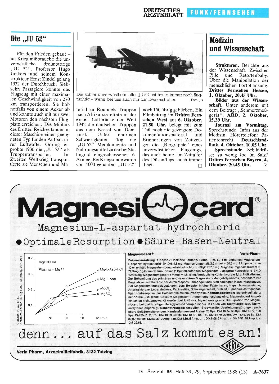 Vorschauseite 1: Die „JU 52“
