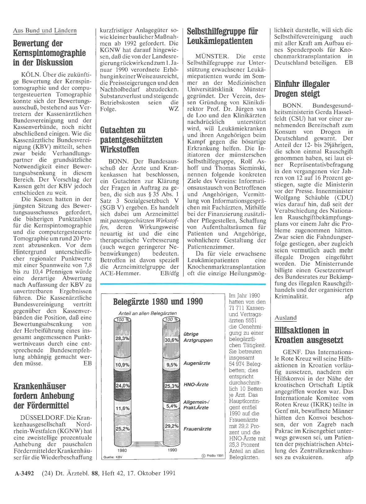 Vorschauseite 1: Selbsthilfegruppe für Leukämiepatienten