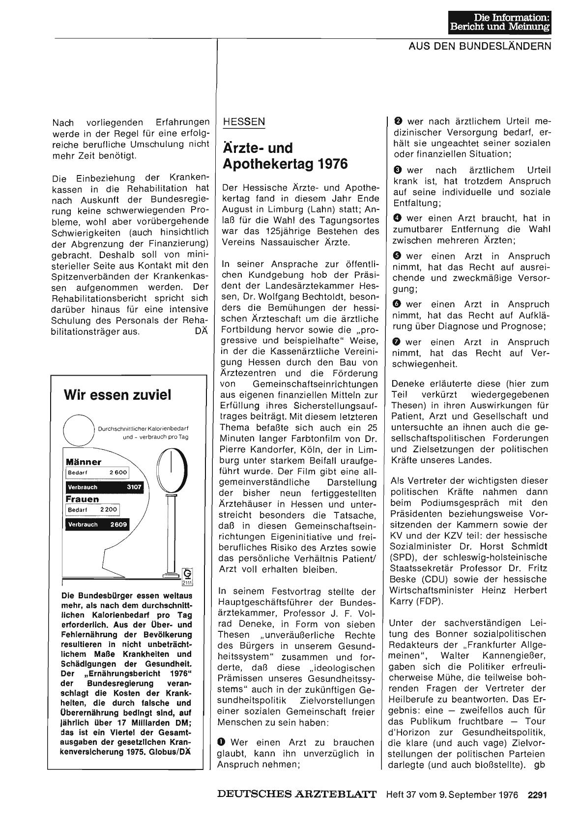 Vorschauseite 1: Wir essen zuviel