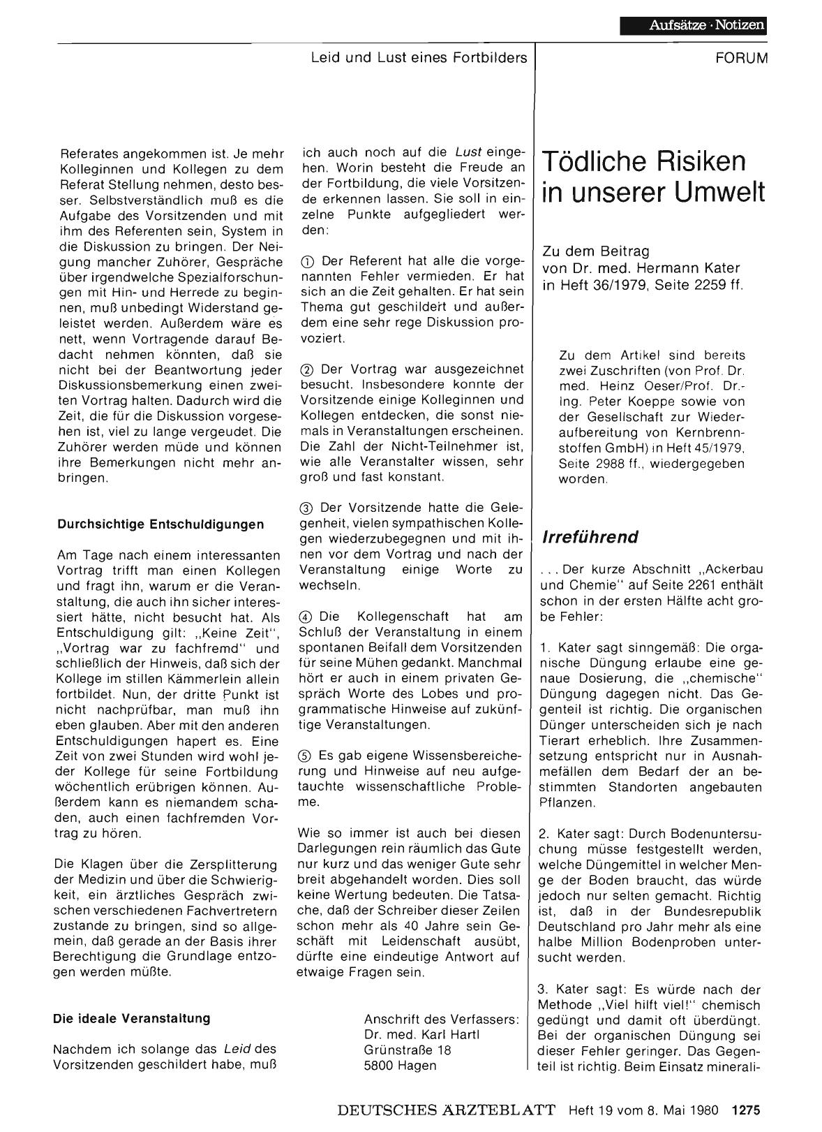 Vorschauseite 1: Tödliche Risiken in unserer Umwelt: Irreführend