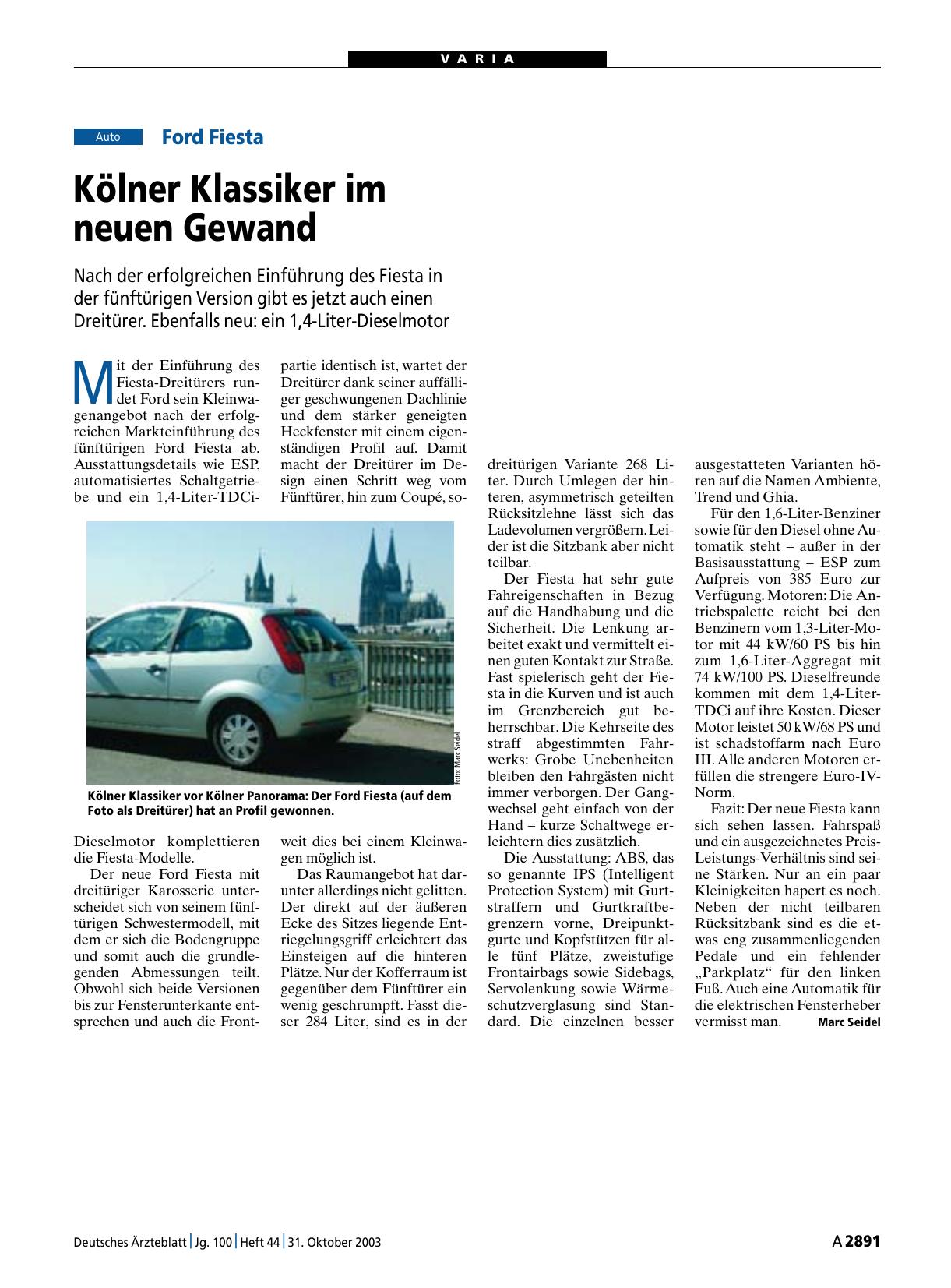Vorschauseite 1: Ford Fiesta: Kölner Klassiker im neuen Gewand