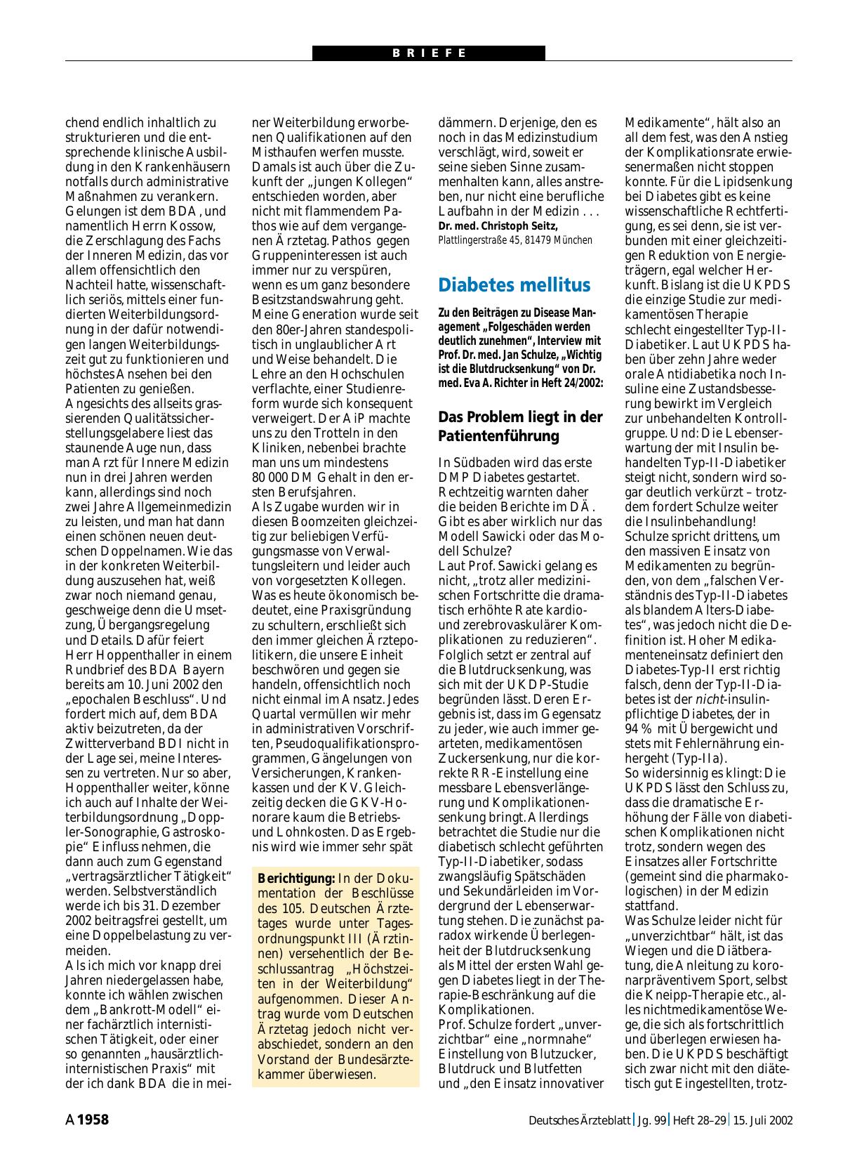Vorschauseite 1: Berichtigung