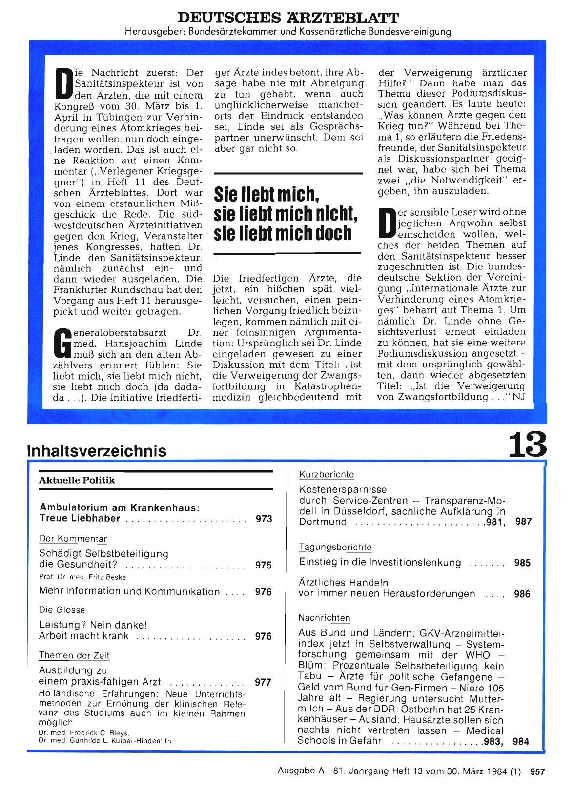 Vorschauseite 1: Sie liebt mich, sie liebt mich nicht, sie liebt mich doch