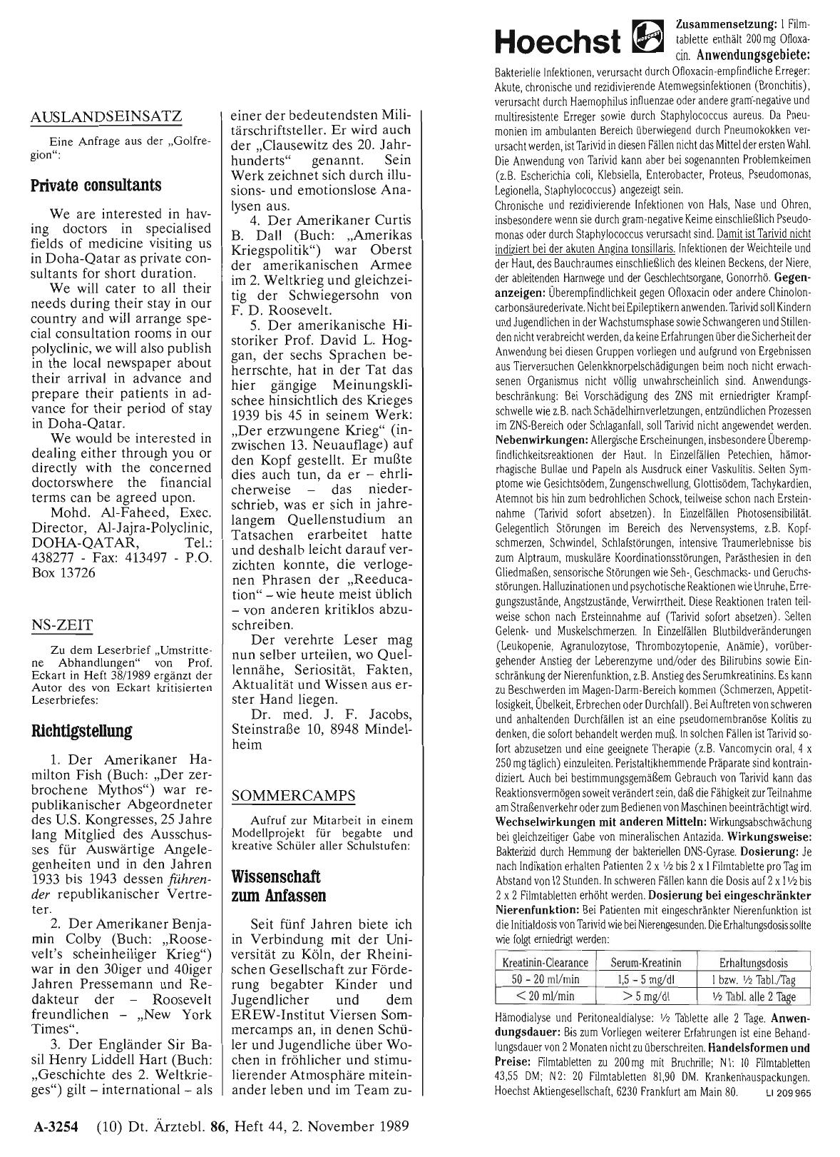 Vorschauseite 1: NS-ZEIT: Richtigstellung