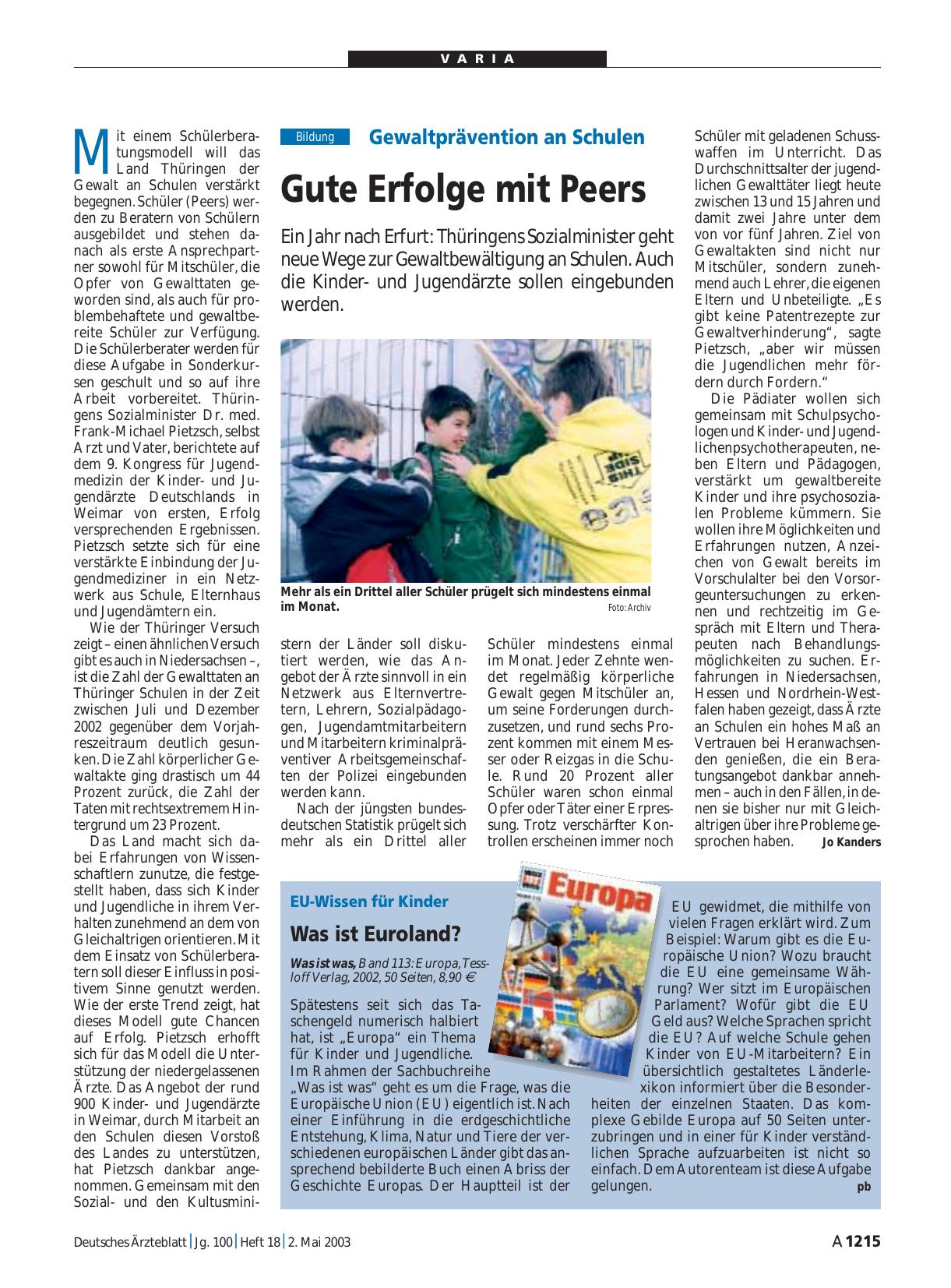 Vorschauseite 1: EU-Wissen für Kinder: Was ist Euroland?