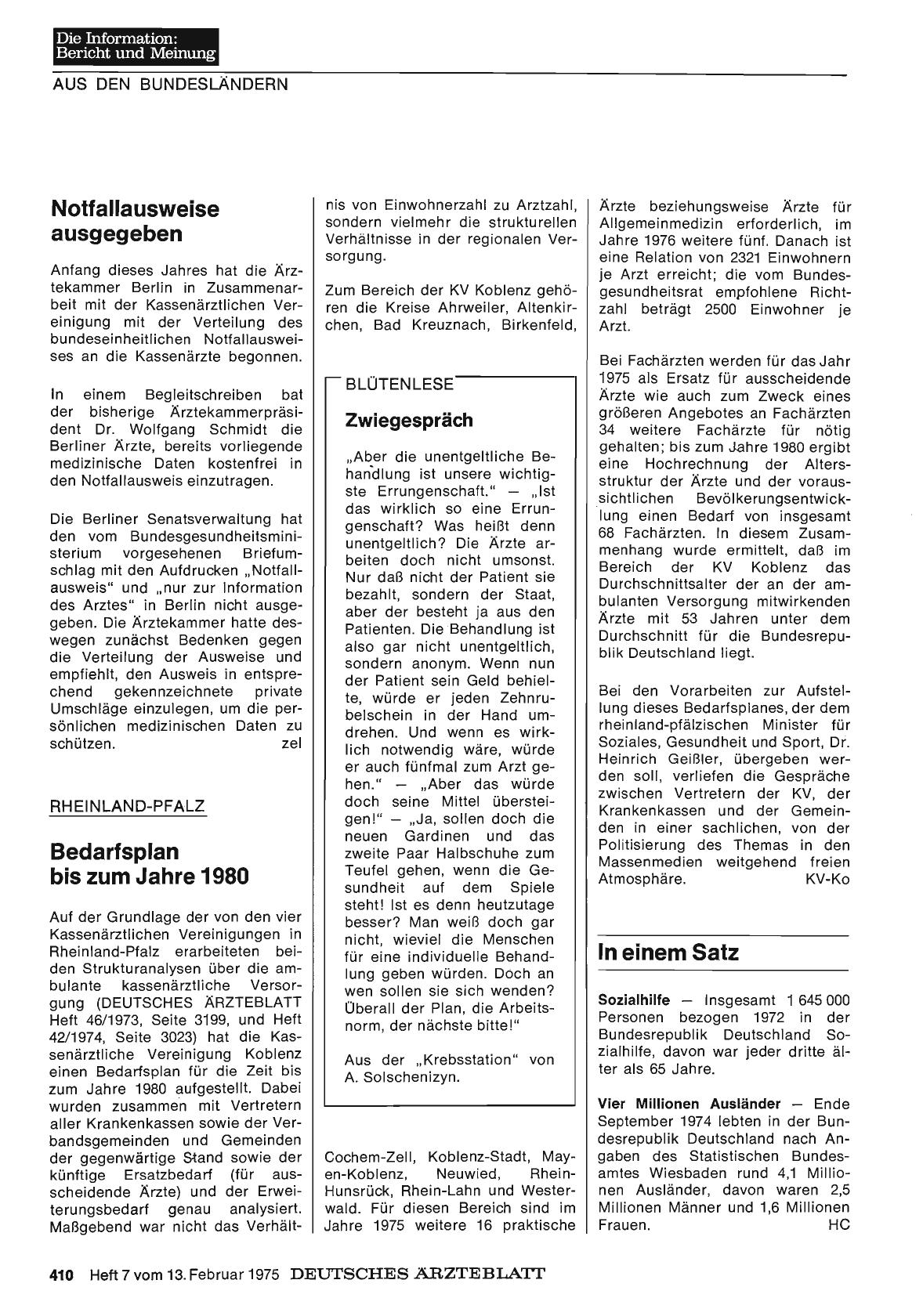 Vorschauseite 1: Rheinland-Pfalz: Bedarfsplan bis zum Jahre 1980