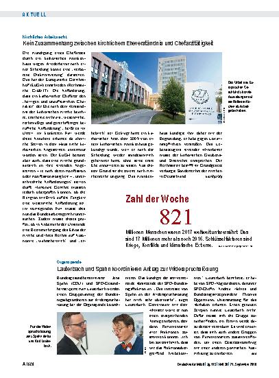 Vorschauseite 1: Organspende: Lauterbach und Spahn koordinieren Antrag zur Widerspruchslösung