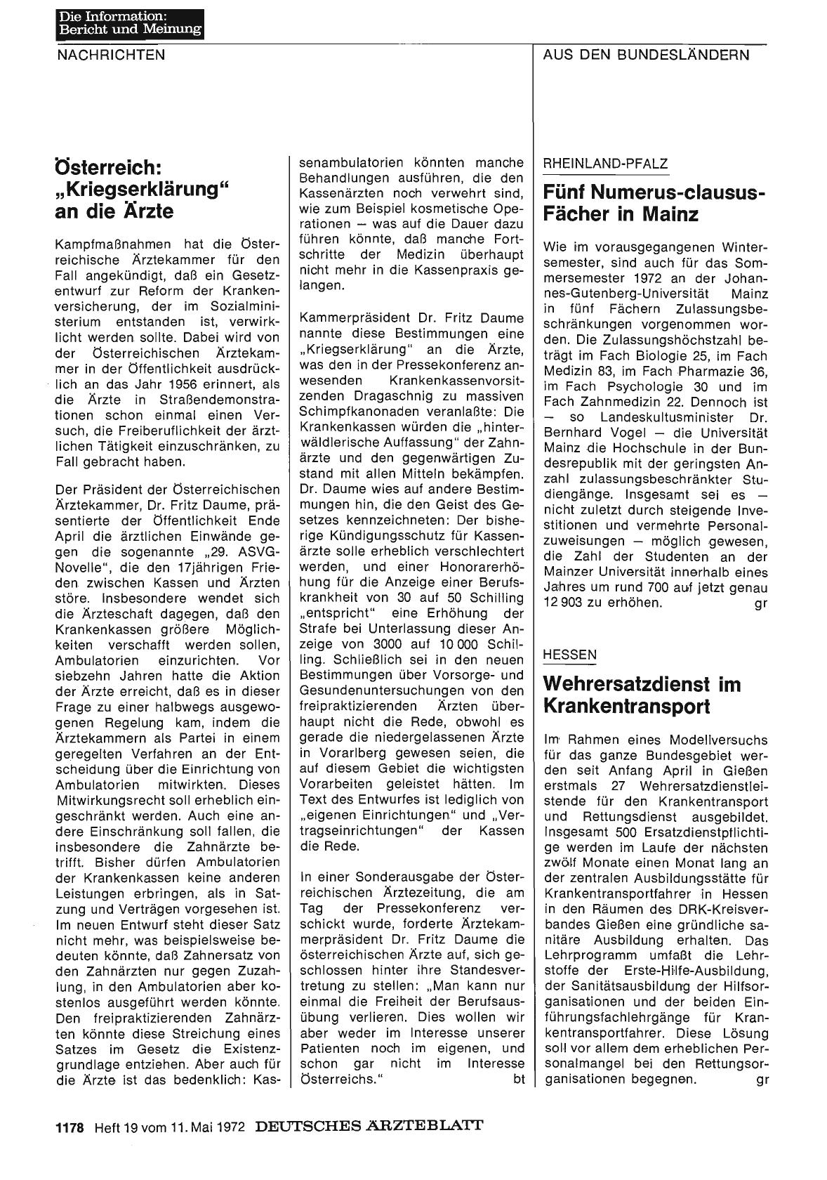 Vorschauseite 1: Rheinland-Pfalz: Fünf Numerus-clausus-Fächer in Mainz